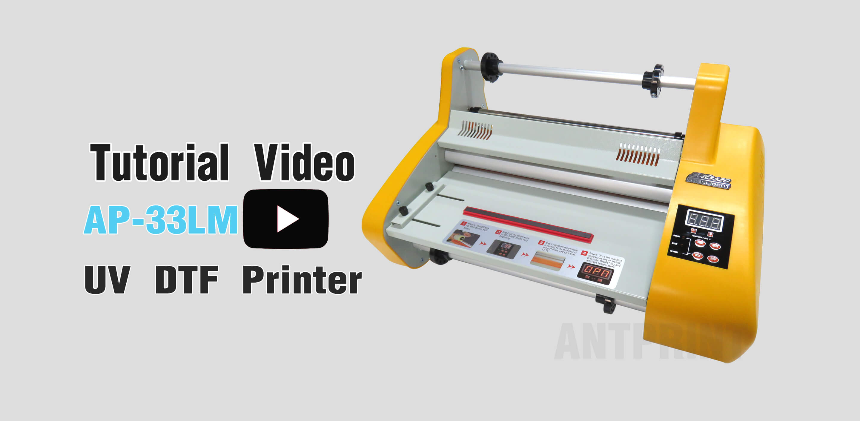 UVDTF Film Laminator Tutorial Video AP33LM Specialized In The