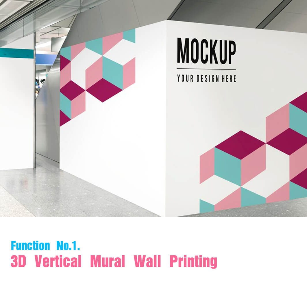 3D Vertical Mural Wall Printer Machine also Floor Printing | M Series