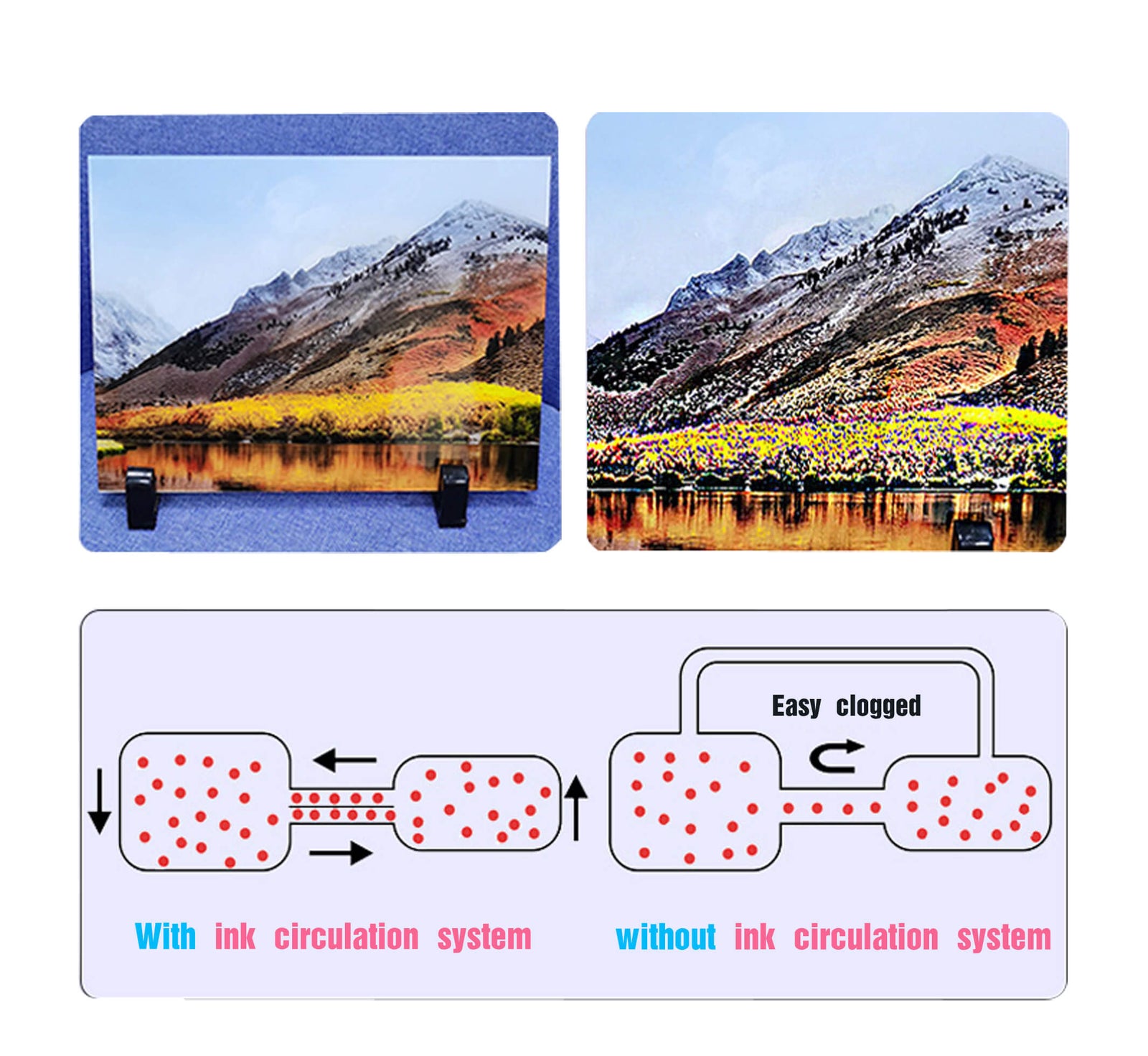 uv dtf printer with white ink circulation system