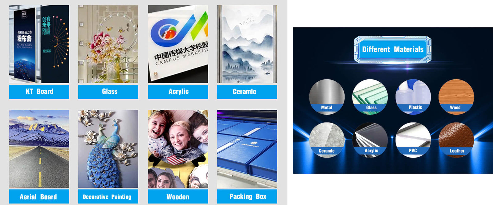 uv printing on different materials