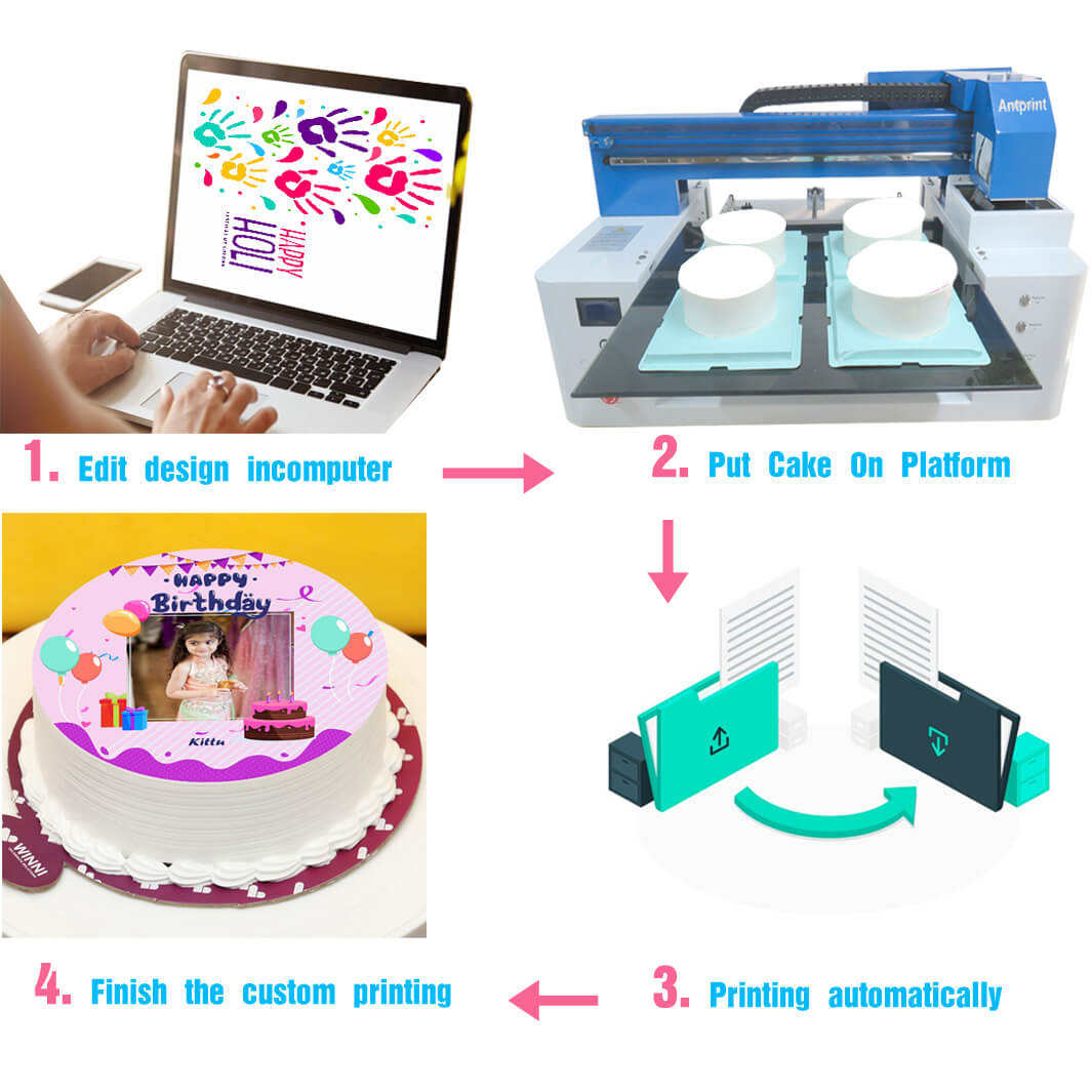 Direct To Custom Cake Printer Edible Cake Decorating Printer