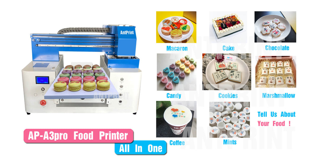 Food Printer Color 13‘’ Eddie Food Printer For Cookies Cakes Chocolate Candy etc ...