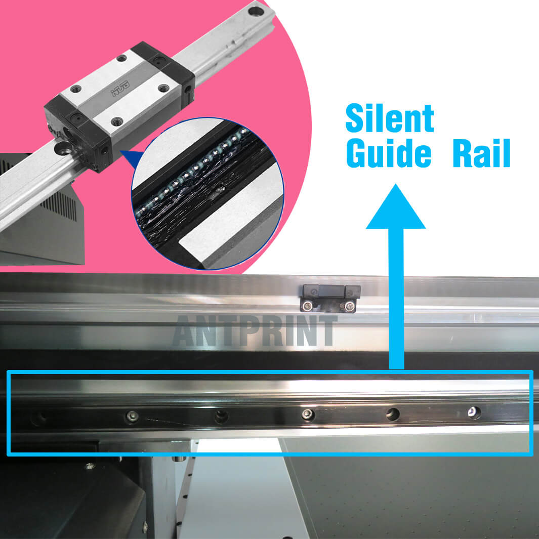 flatbed printer silent guide rails